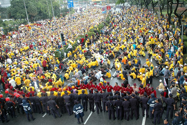 Bersih rally (pic courtesy of theSun )