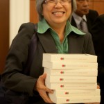 Bukit Mertajam MP Chong Eng with extra copies for her fellow Penang DAP MPs.