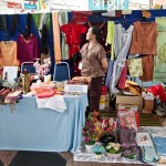 Market stall by the Shan Refugee Organisation.
