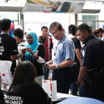 Police officers also visited the educational booths and exhibits.