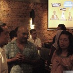 Khairy is accosted by journalist Sharaad Kuttan and women’s activist Ivy Josiah.