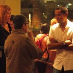 Khairy is also accosted by dancer choreographer Marion D'Cruz and architect Lillian Tay.