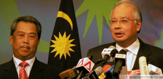 Muhyiddin (left) and Najib