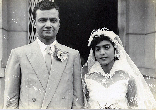 DINO-1 Dino's parents on their wedding day, 1957, the year Malaya gained independence.