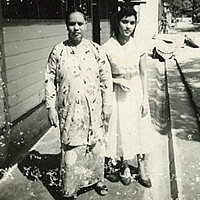 Dino's mother, Dorothy Sta Maria, and her mother in Malacca, around the mid 1950s. Dino's mother, Dorothy Sta Maria, and her mother in Malacca, around the mid 1950s.