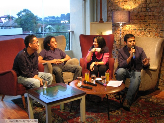 From left: Panelists Ahmad Izham Omar, Azmyl Yunor and Joanna Bessey, with moderator Shanon Shah