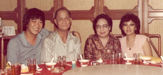 Teoh (far left) with his family