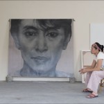 Chong, pondering a work in progress.