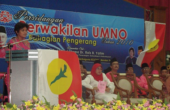 At an Umno function in her constituency