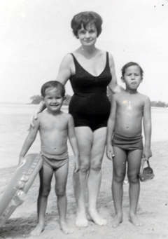 Harith with his late mum, Farida Jane, and older brother, Johan, circa 1971