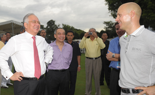 CAPC Prime Minister Datuk Seri Najib Razak and Nazir at the Mines Golf and Country Club on 27 Oct 2010