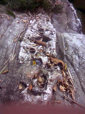 Footsteps made by her ancestors when the rocks were still young, according to Tijah’s village folk tales