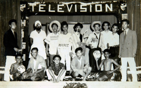 In costumes for a play in secondary school In costumes for a play in secondary school