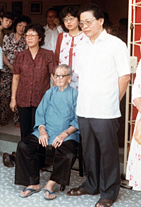Lim with his mother Lim with his mother