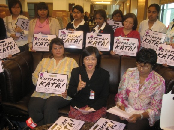 Taking the lead at a Joint Action Group for Gender Equality (JAG) press conference in Parliament.