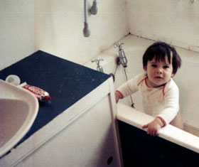 One-year-old Aishah in Croydon, London