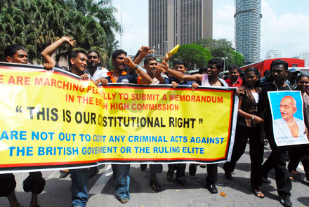 Hindraf rally in Kuala Lumpur, 2007 (© lastsham | Wiki Commons)