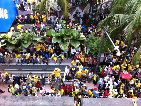 Another view of the protesters. (Pic courtesy of Lillian Tay)