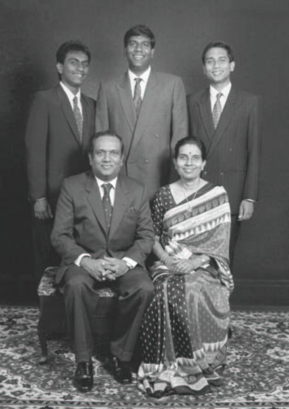 Family portrait: Ramon, his wife Samaladevi Dharmalingham and their three sons, from left, Dharmendran, Nahendran and Ravindran