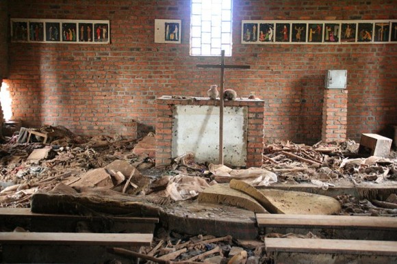 A church in Rwanda where 5,000 refugees were killed in 1994. (Wiki commons)